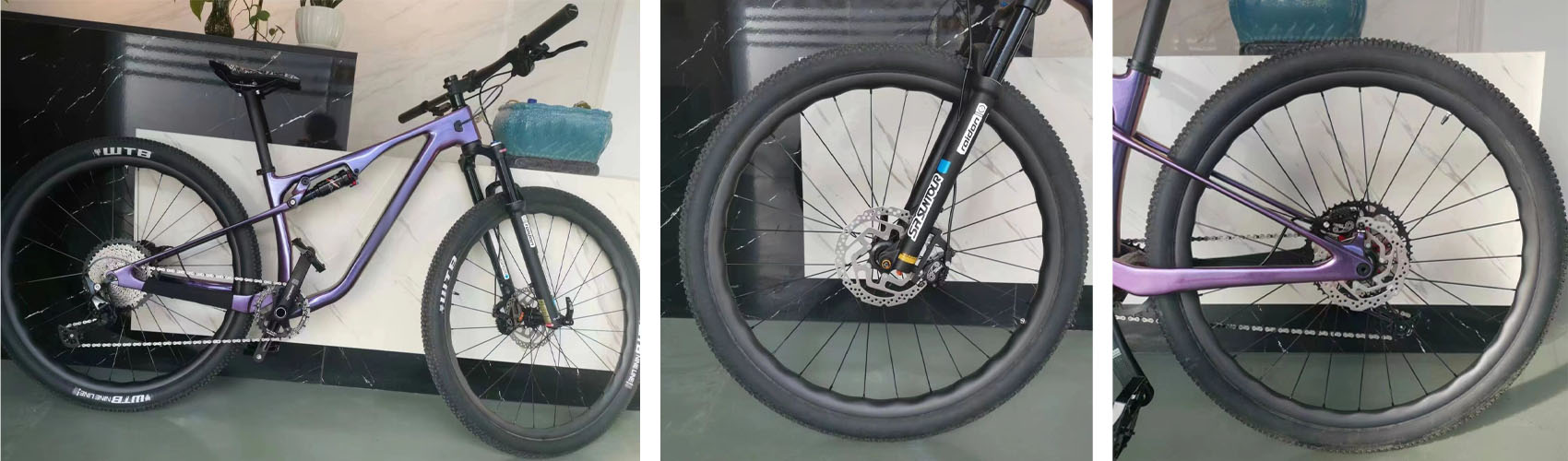 Bicicletta MTB con cerchi XC ondulati 29er