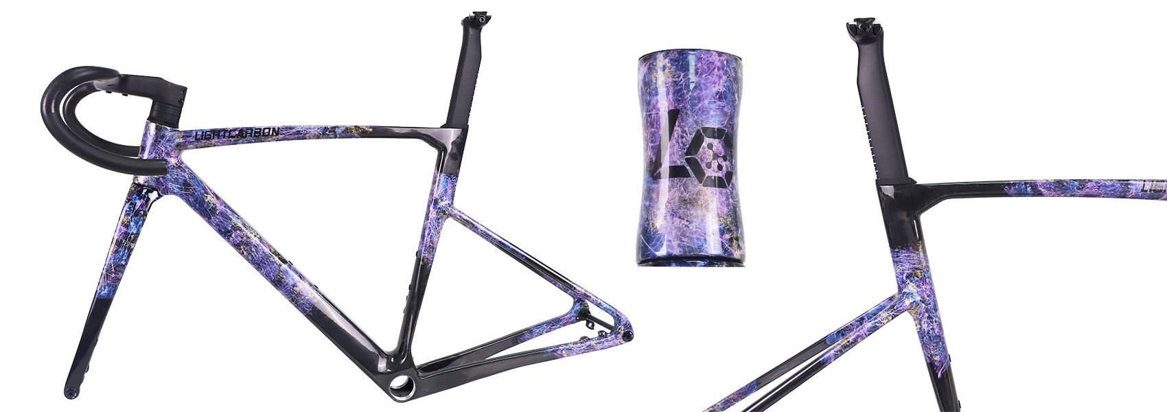 color painting carbon bike frame
