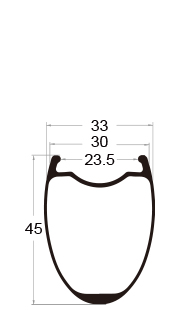 wide bicycle road rim 45mm depth