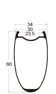 wide bicycle road rim 60mm depth
