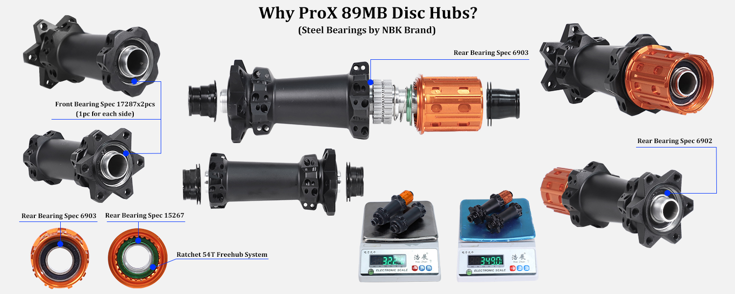 89MB MTB bike hubs