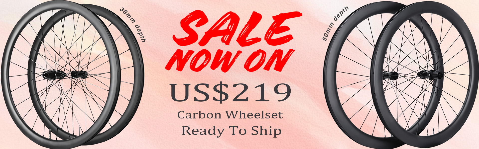 ON SALE! ProX Carbon Wheelset 98DB Road Disc Brake Carbon Wheels